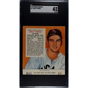 Vintage 1954 Redman Tobacco Billy Pierce SGC 4 (4134193)